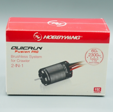 Hobbywing QUICRUN Fusion PRO มอเตอร์ไร้แปรงถ่าน 2-IN-1 2300KV และ ESC สําหรับโมเดลรถไต่หินบังคับ 1/8 1/10