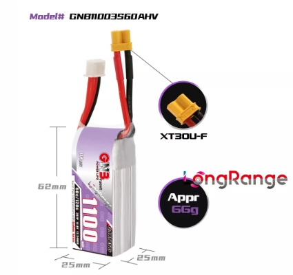 แบต GNB 3เซล 900-5000mah HV XT30 XT60 XT90 แบตสำหรับ RC รถ เรือ เครื่องบิน โดรน หุ่นยนต์ มีให้เลือกหลายขนาดความจุ