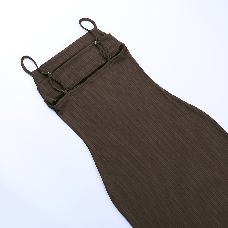 ชุดเดรสยาว สายเดี่ยว พร้อมส่ง