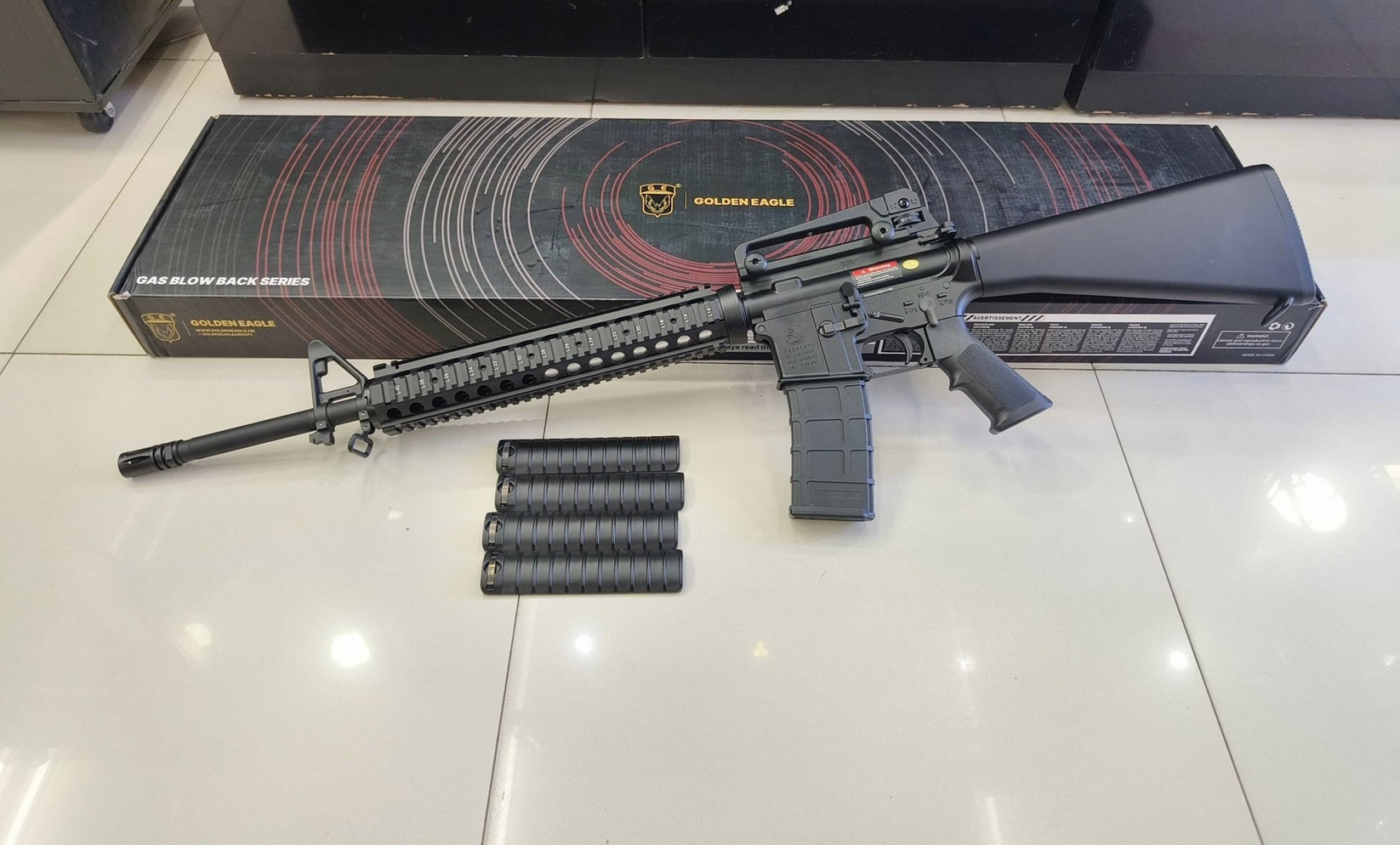 M16 A4 RIS ระบบแก๊ส GBBR - Golden Eagle MC6620M