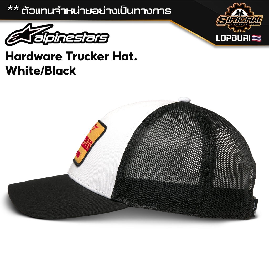 หมวกแก๊ป Alpinestars Hardware Trucker Hat / White/Black / One Size ของแท้ 100%✅