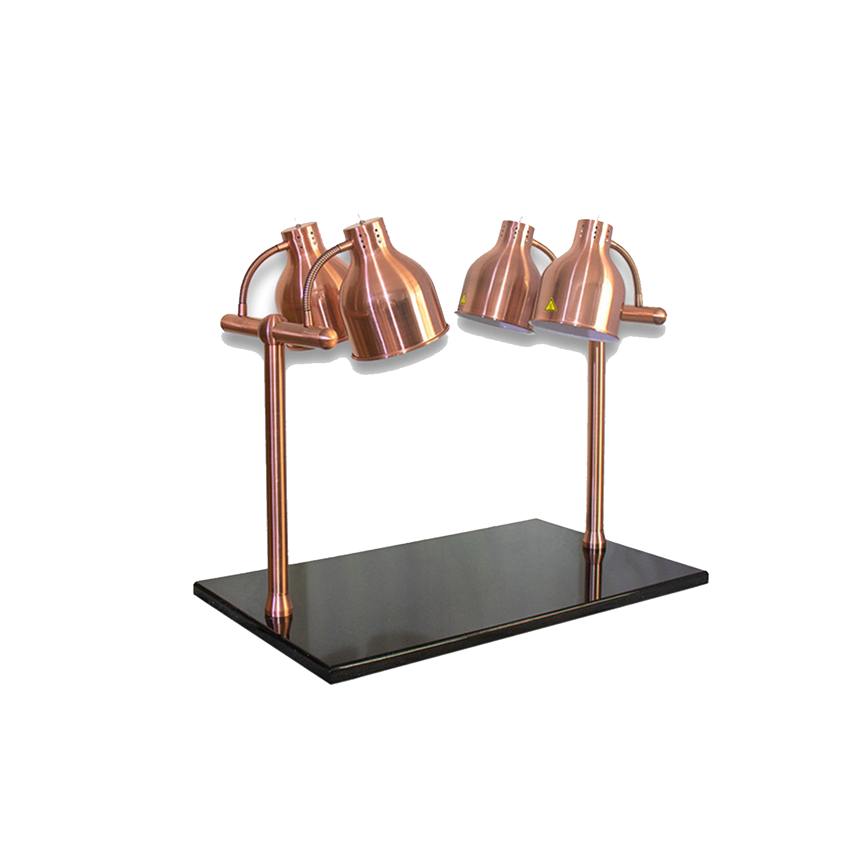 โคมไฟตั้งโต๊ะอุ่นอาหาร 4 หัว Table Heating lamp Food Buffet (Adjustable), Metal + marble E27x4 Max 300W (BF10)