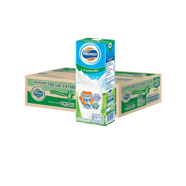 8850188250207 225mlโฟร์โมสต์-นมยูเอชทีหวานเขียว(กล่อง)