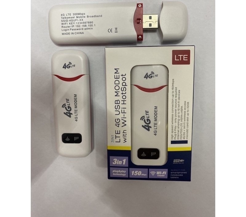 LTE 4G USB MODEM with WI-FI HotSpot