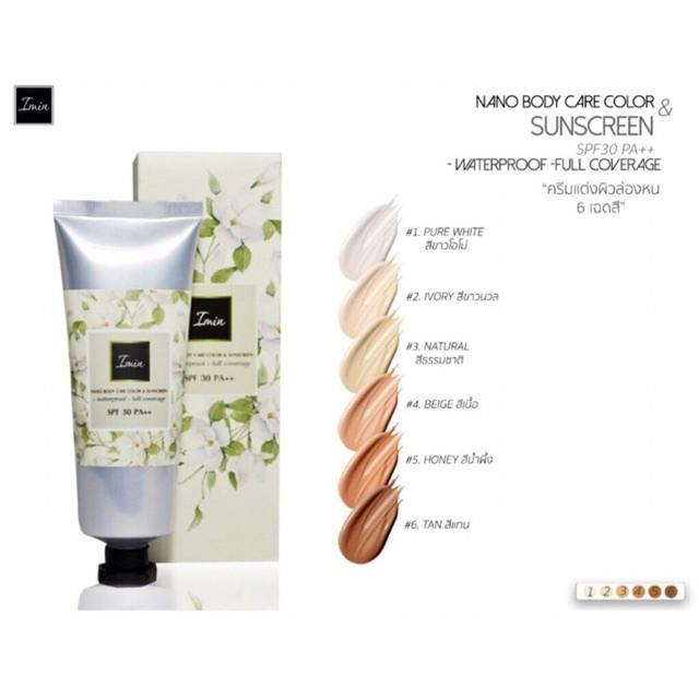 imin Nano บีบีทาตัว กันน้ำ กันแดด ไม่ติดขน ไม่เลอะชุด ของแท้ 100%