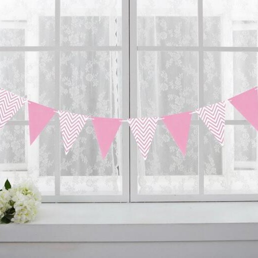 ป้ายแขวนตกแต่ง พร้อมสาย สามเหลี่ยม งานวันเกิด งานปาร์ตี้ต่างๆ