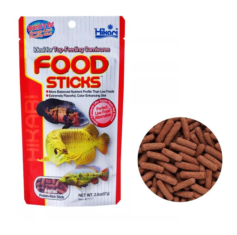 HIKARI AROWANA FOOD STICKS (อาหารสำหรับปลาอโรวาน่าทุกสายพันธุ์ และปลากินเนื้อ)