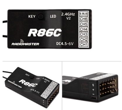 Radiomaster ตัวรับสัญญาณ R81 R84 R86 R86C R88 2.4GHz ไกลมากกว่า 1KM SBUS สําหรับ FrSky D8 D16 TX16S TX12 Zorro ฯลฯ