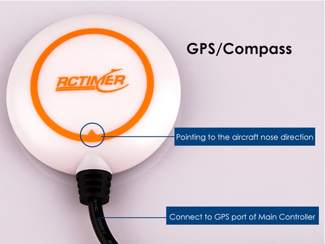 Rctimer ATLAS Flight Control System (Included GPS&LED) บอร์ดคอนโทรล สำหรับโดรน มี GPS