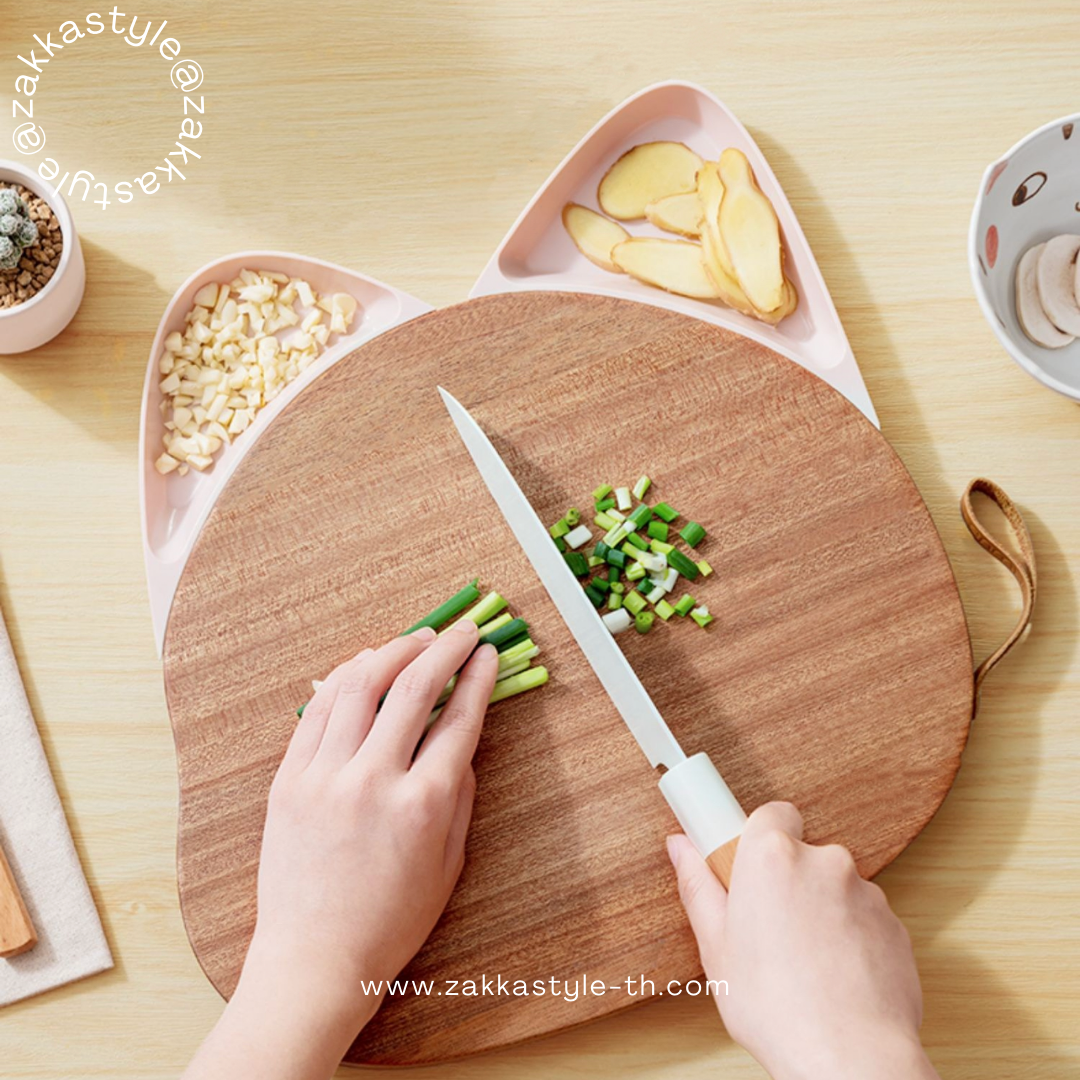 Cat ear cutting board