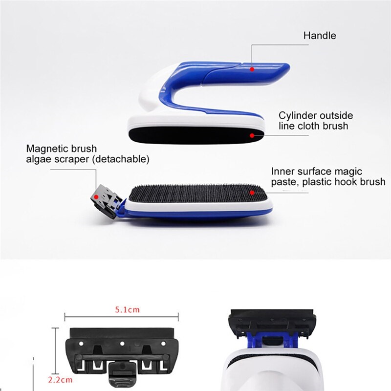 SOBO SB-Series (แปรงแม่เหล็กสำหรับทำความสะอาดตู้ปลา ขัดเมือก ขูดตะไคร่ 2 in 1 ตู้ปลาสะอาด มองปลาชัดเจน)