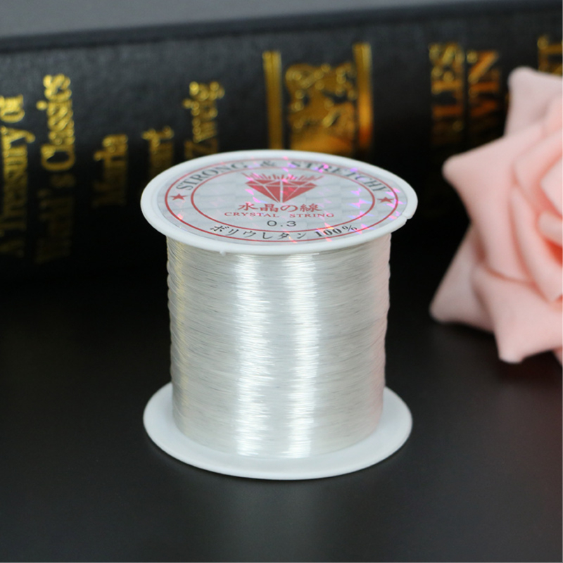 เส้นเใสล่องหน เส้นเอ็นใส ใช้ตกแต่งผูกลูกโป่ง เส้นบางพิเศษ 0.03 MM