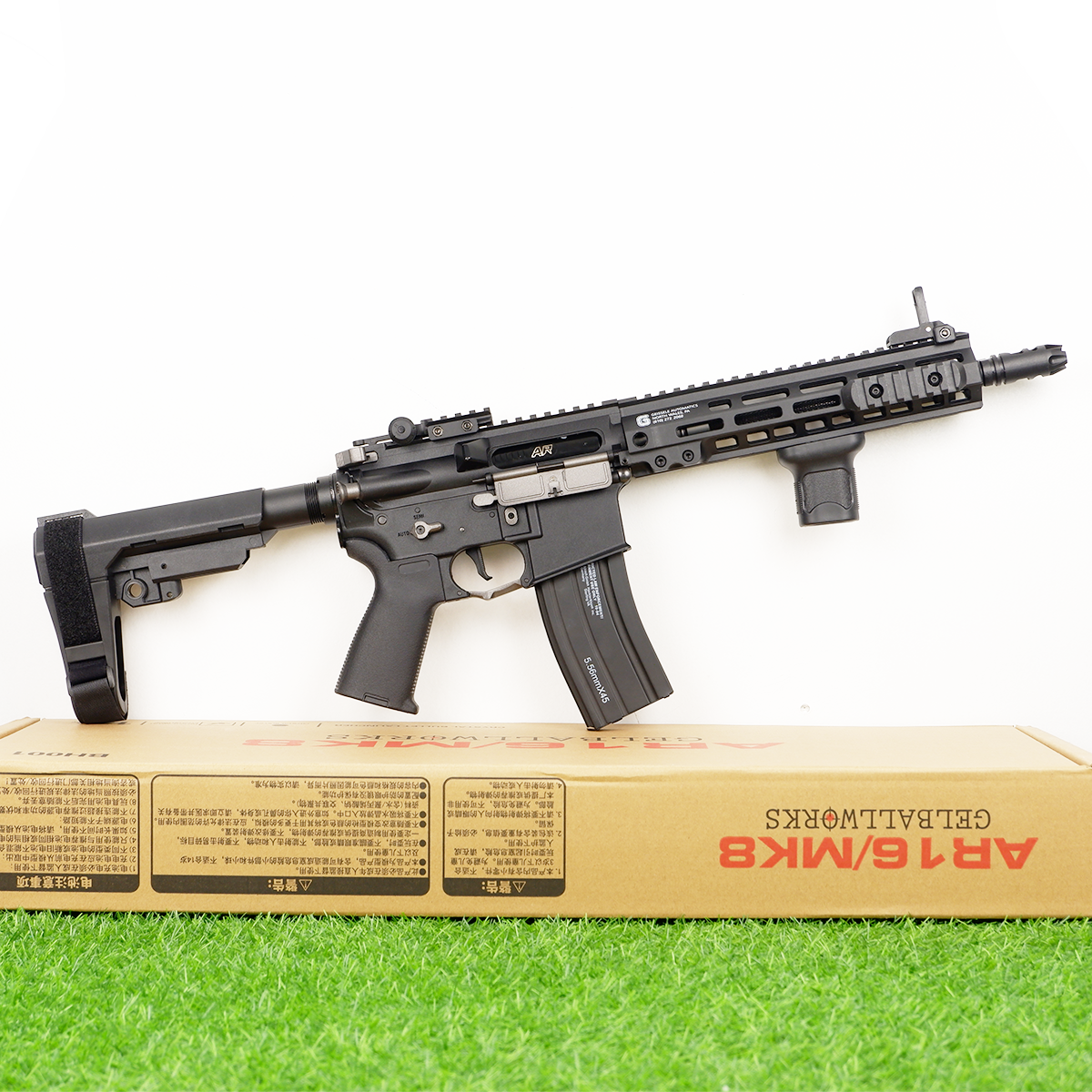 (57)AR16/MK8 สีดำ 250FPS+ แม็กโหลดอัตโนมัติ ยิงรัวได้ ยิงSEMI(ทีละนัด)ได้