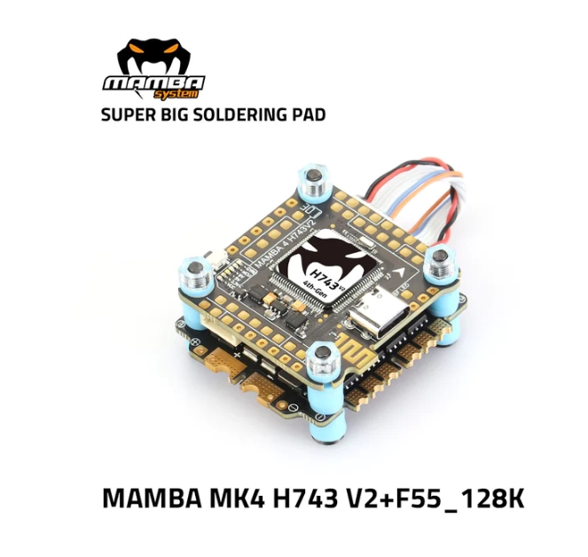 [STACK 30x30] MAMBA MK4 H743 V2 55A 128K Flight Control Stack