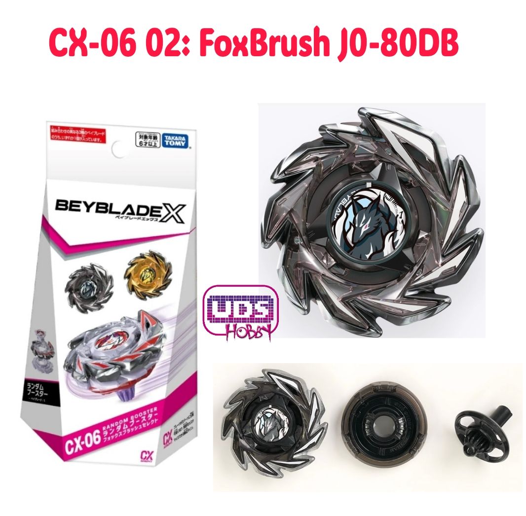 TAKARA TOMY ของแท้!! Beyblade X CX-06 Fox Brush Select [เลือกตัว]