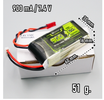 แบตเตอรี่ GPR 2S 900 - 2200 mah แบตดี ราคาประหยัด