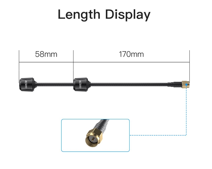 GEPRC Momoda2 5.8G and DUAL Antenna เสาสัญญาณ รับ - ส่ง ภาพ Analog และ Digital