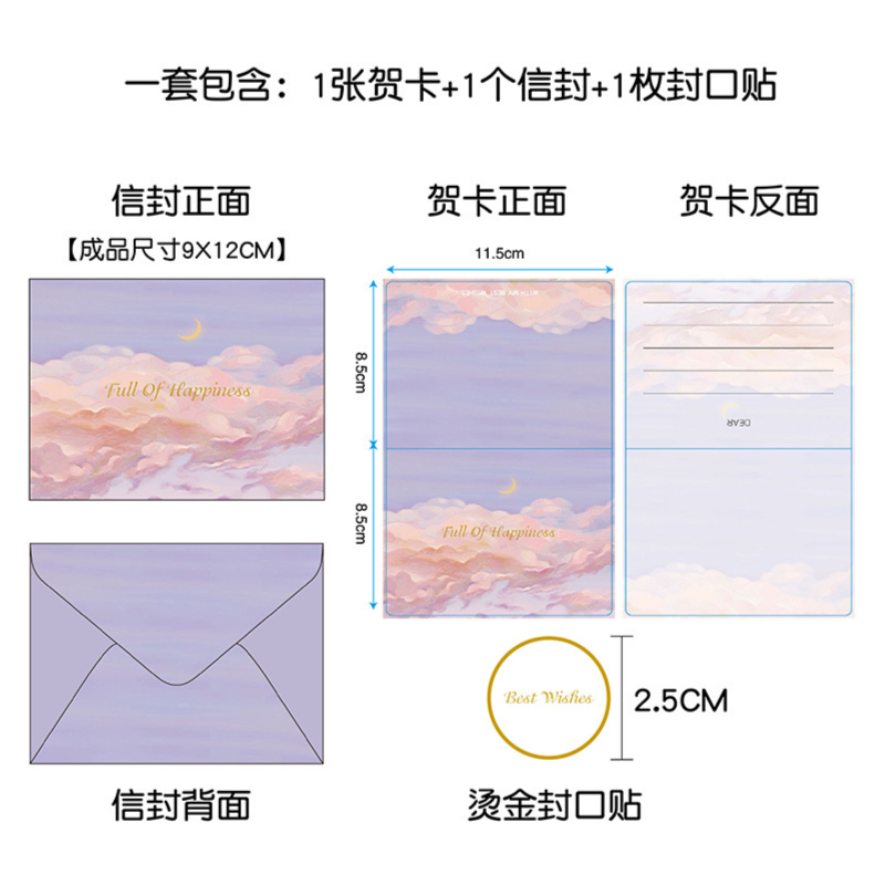 การ์ดอวยพร + ซอง อวยพรวันเกิด / ซองขาว วันเเม่ วาเลนไทน์ เขียนอวยพรในงานต่างๆ