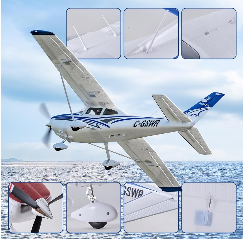 FMS Cessna182 1500MM เครื่องบินโฟม ตัวลำ+ชุดไฟ (ไม่รวม แบต รีซีฟ รีโมท)