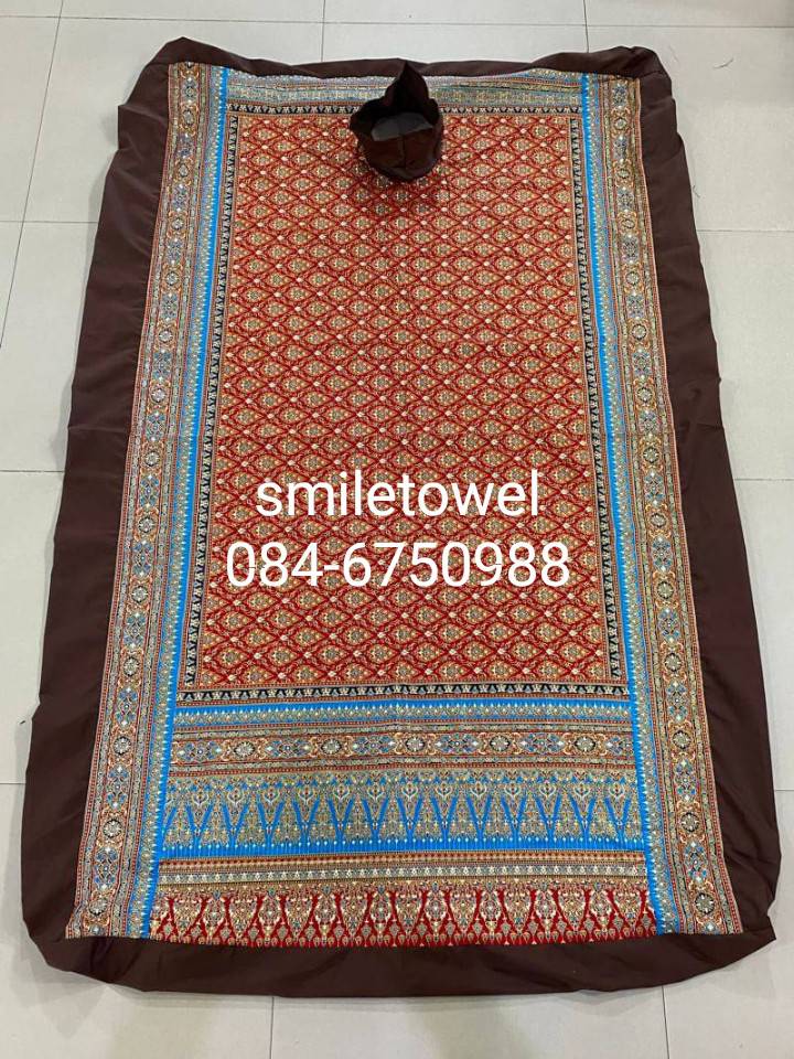 ผ้าปูเตียงสปา แบบเจาะรู หลุม สำหรับเตียงอโรมา เตียงคลินิค