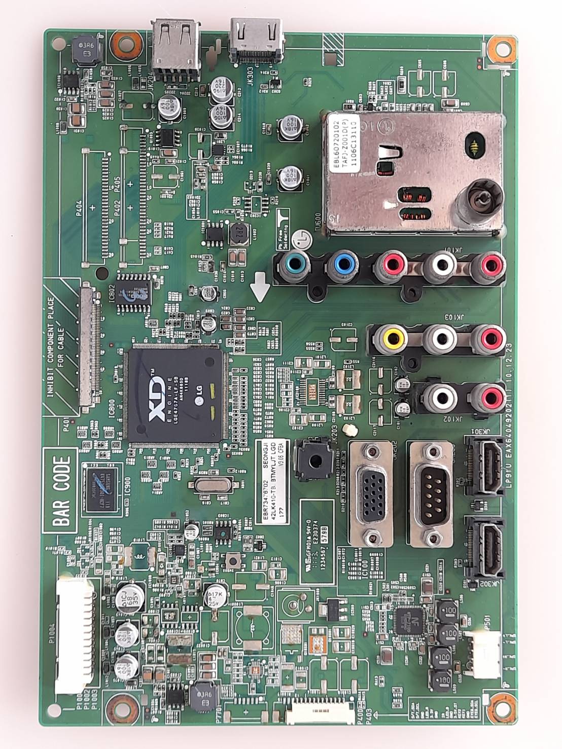MAIN BOARD TV LG 42" Model : 42LK410, เมนบอร์ดทีวี แอลจี 42 นิ้ว รุ่น 42LK410, 32LK410 สินค้าถอดแท้/มือสอง