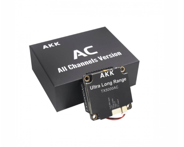 AKK TX5000AC Ultra Long Range All Channels Version 5W 4.9G-6G Ultra Wide Band 96CH VTX สำหรับโดรน โดรนเกษตร