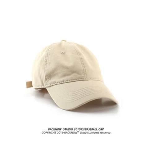 หมวกแก๊ป สี ขาวล้วน - ดำล้วน - ครีมล้วน SG015 / SG016 / SG063