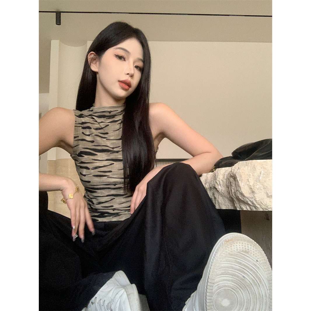 เสื้อครอป แขนกุด ทหาร รหัส CN2695