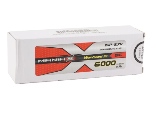 ManiaX 3.7V 6000mAh 5C Lipo Battery Pack for Vbar Control TX
