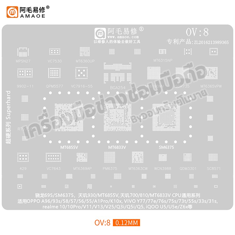 แผ่นเพท Oppo Vivo