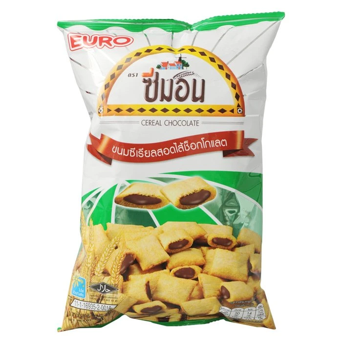 8850424001631 ขนมซีเรียลสอดไส้ครีม รสช็อกโกแลต ตราซีมอน 75 กรัม