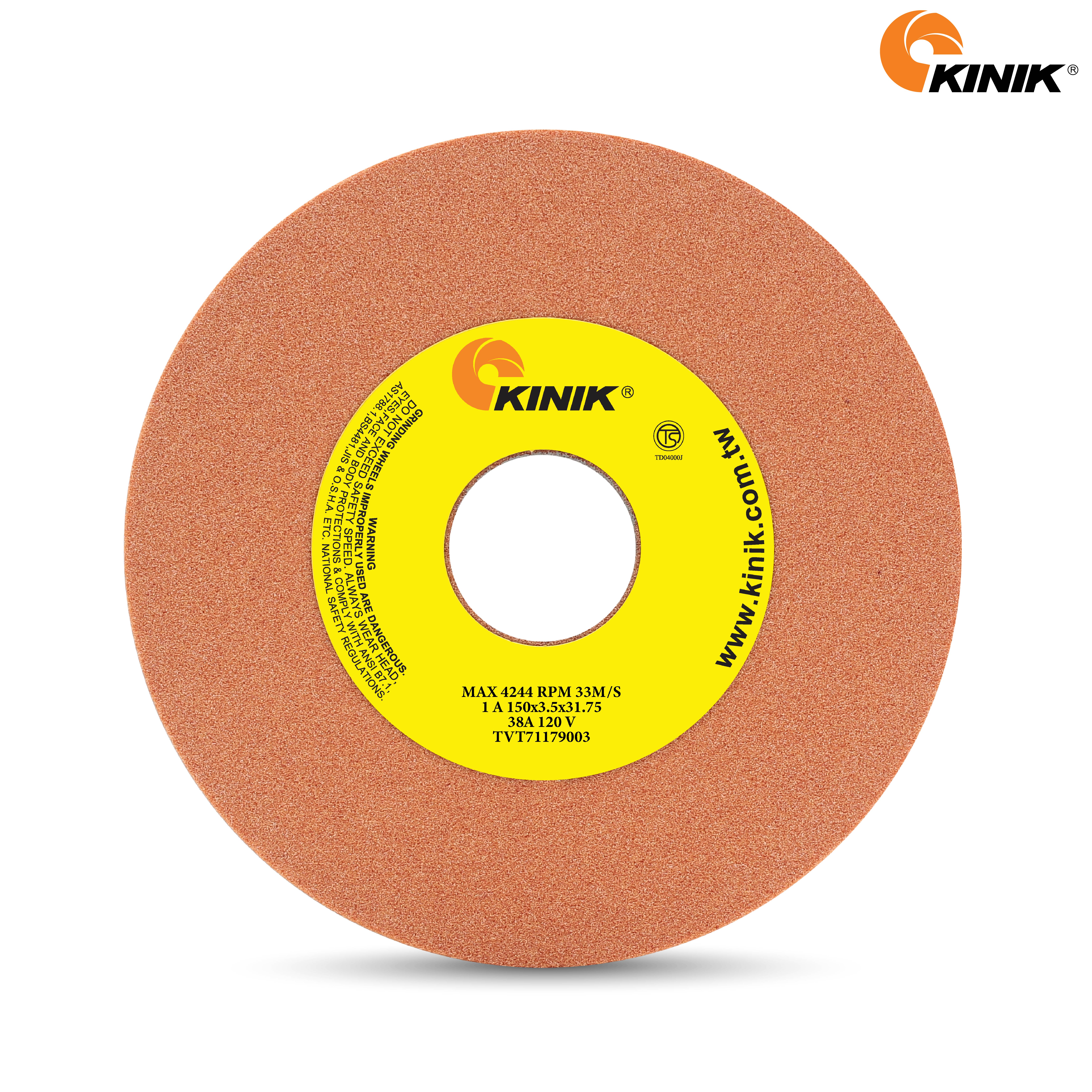 หินเจียร KINIK 38A120V1A 150x3.5x31.75 mm.
