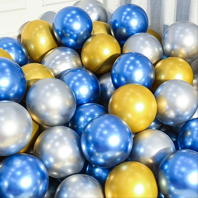 เซทลูกโป่ง สีเมทัลลิค 20 ลูก ตกเเต่ง งานวันเกิด งานปาร์ตี้