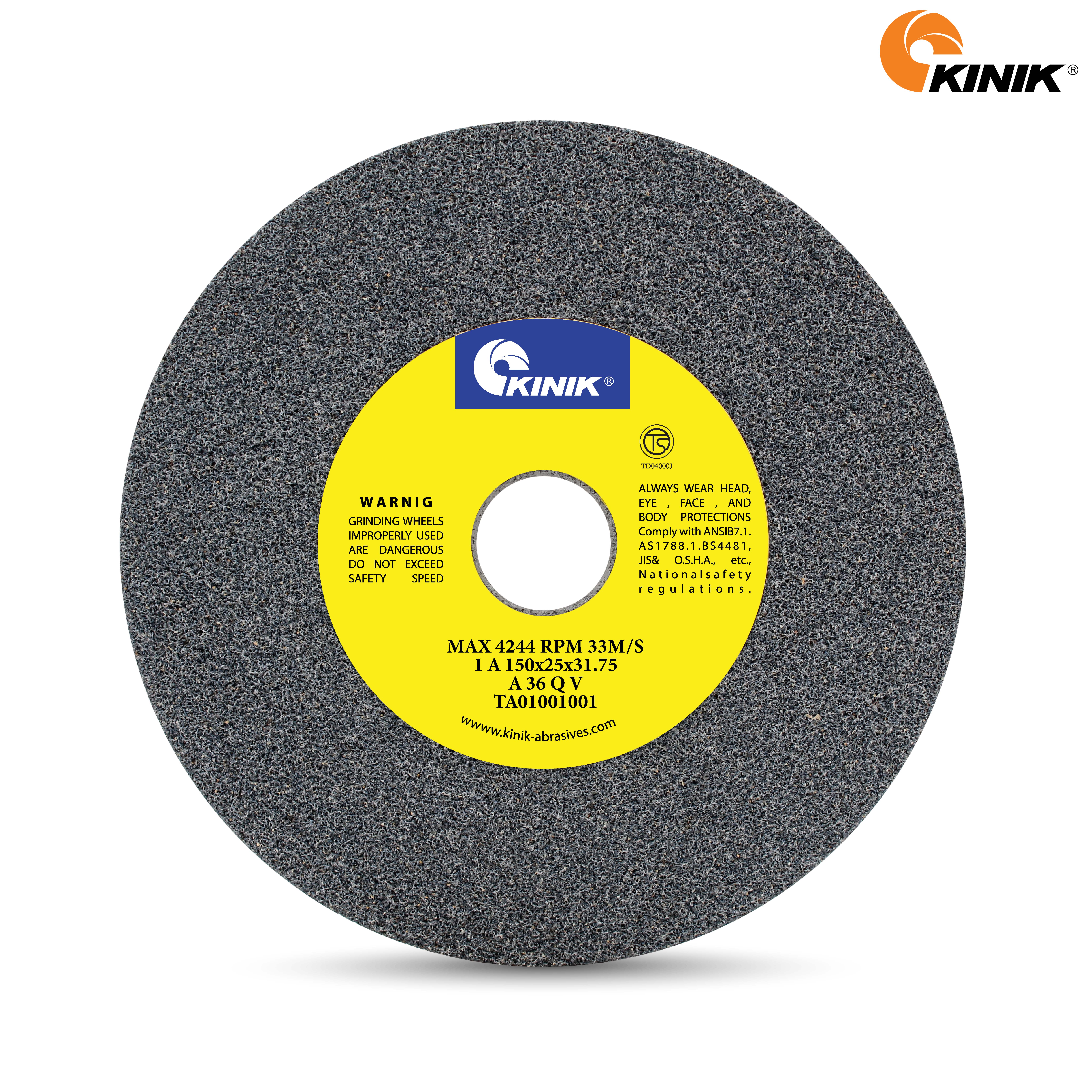 หินเจียร KINIK A36QV1A 150x25x31.75 mm.
