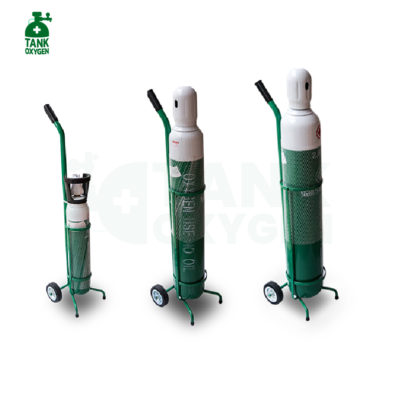 ถังออกซิเจนเหล็ก อุปกรณ์พร้อมใช้งาน ขนาด 2.0 คิว [จัดส่งฟรี]