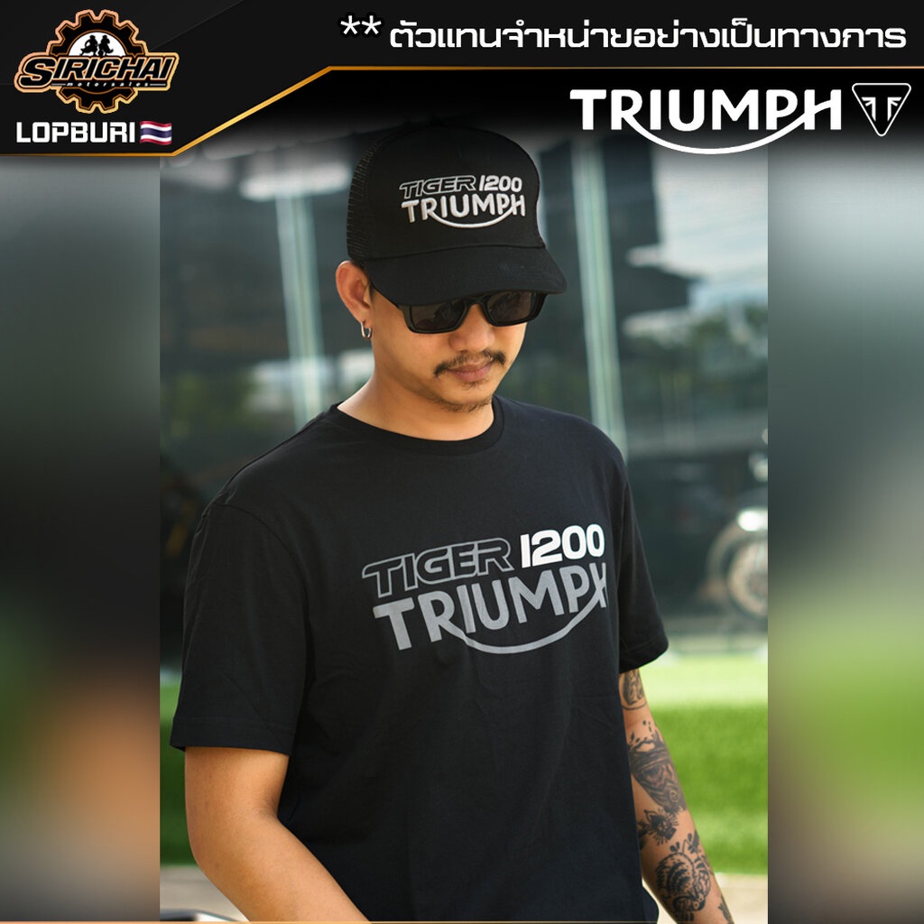 เสื้อยืด Triumph MTSS22403 ของแท้ 100%✅ ( 📌แนะนำลด 1 ไซส์จากปกติ ไซส์ยุโรปคับ )