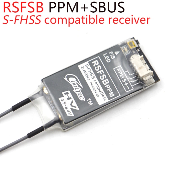 Cooltech RSFSB-PPM 8CH SBUS S-FHSS Compatible Receiver ใช้สำหรับ Futaba 6J 8J 10J 14SG 18SZ 18MZ