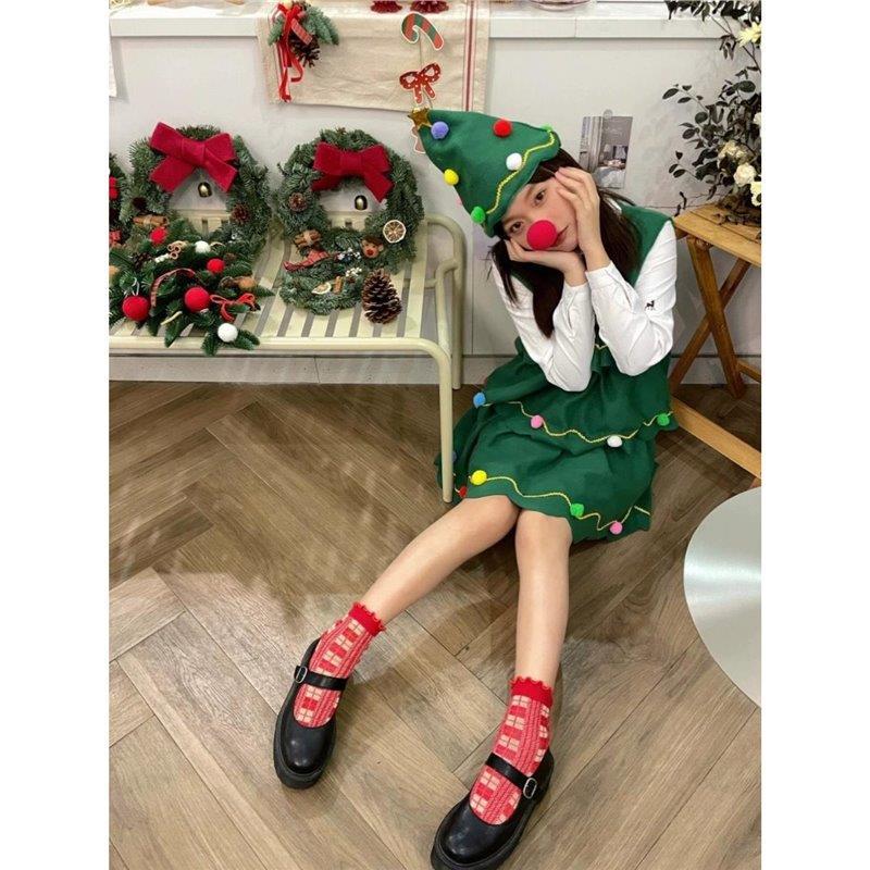 ชุดคริสต์มาส เดรสคริสต์มาส เด็ก-ผู้ใหญ่ เทศกาลปีไหม่ พร้อมส่ง