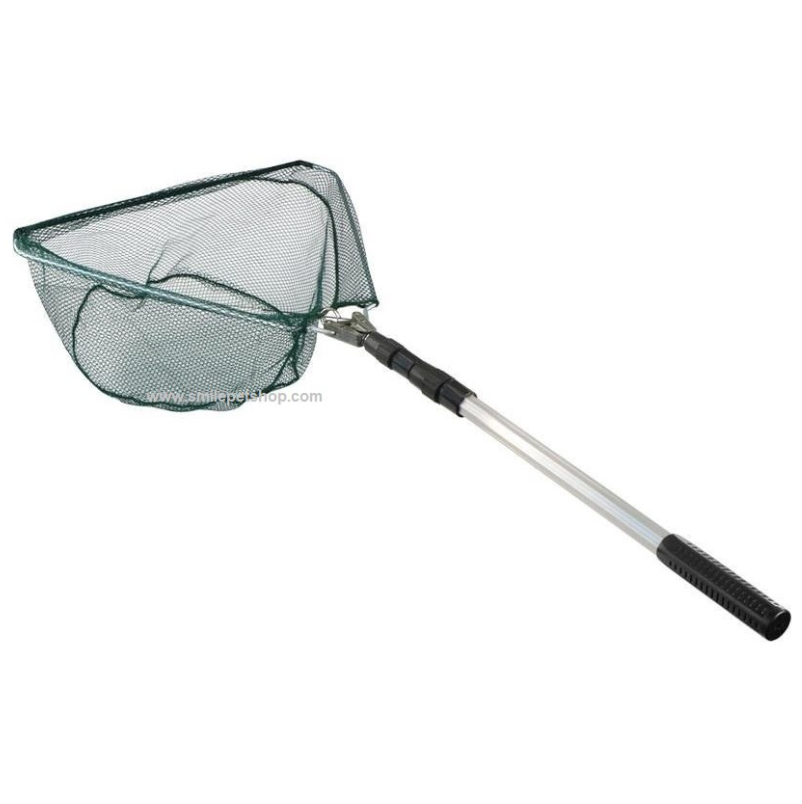 สวิงด้ามยาวปรับระดับได้ แบบเหลี่ยม (สวิงตักปลาด้ามปรับความยาวได้ 1.0-1.9 m ใช้งานง่าย พับเก็บได้)