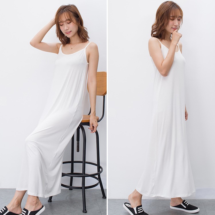 ชุดเดรส สายเดี่ยว ทรงยาว เรียบหรู ดูแพง