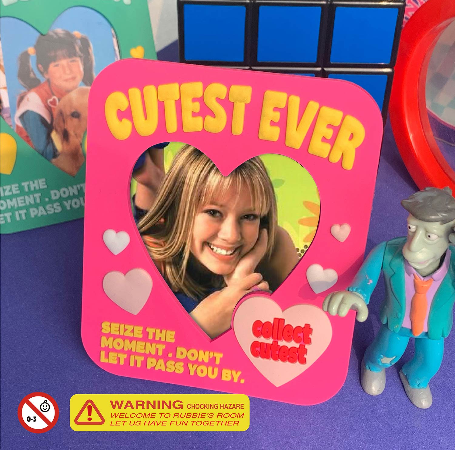 Cutest Ever Photo Frame (Color : Pink) (RUBBIE'S ROOM)