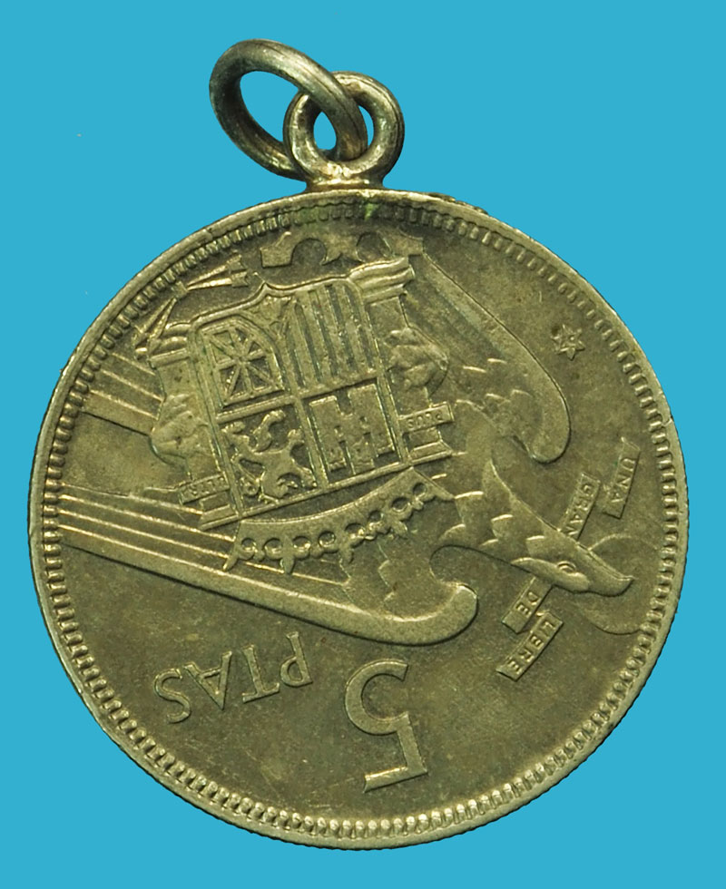 A5121 เหรียญกษาปณ์ต่างประเทศ ทำเป็นห่วงเชื่อม สำหรับห้อยคอ 10.1