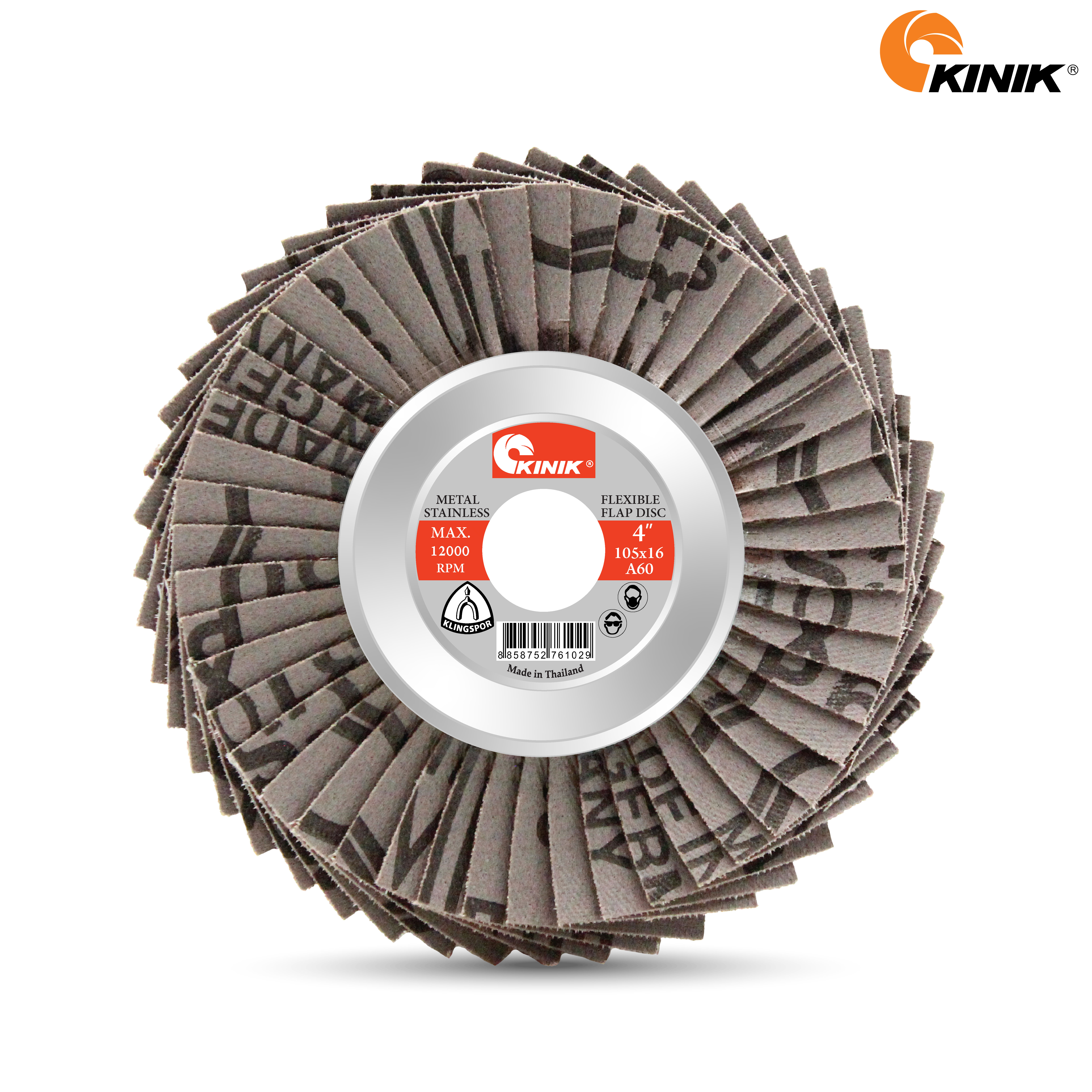 จานทรายเรียงซ้อน(อ่อน) 310 KINIK A60 105x16 mm.