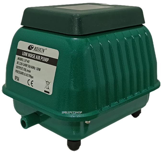 RESUN LP-60 (ปั๊มลม เสียงเงียบ แรงลม 70 L/min ของแท้ประกันศูนย์ Resun ประเทศไทย)