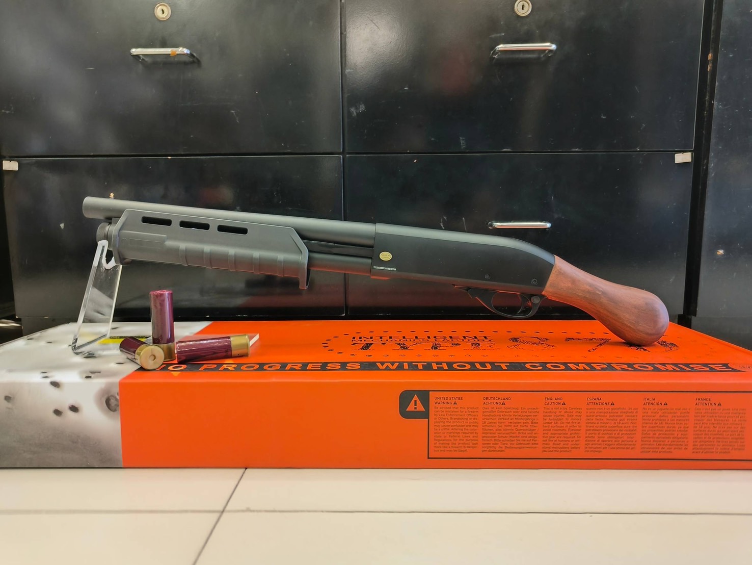 ลูกซอง M870 Pirate TAC ไม้แท้ ระบบแก๊ส - Golden Eagle 8887RW