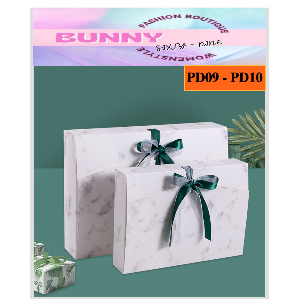 กล่องของขวัญสำเร็จรูป พร้อมริบบิ้นโบว์ ขนาด 13.5 นิ้ว