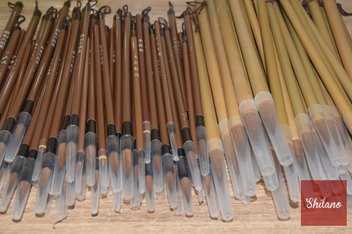 พู่กันจีน ขนหมาป่า ขนแพะ