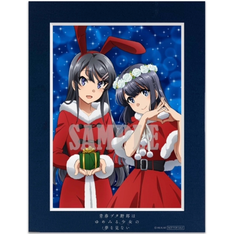 บอร์ดรูปขาตั้ง ไม&โชโกะ -รุ่นพี่บันนี่เกิร์ล[Bunny Girl Senpai Mai&Shoko Xmas Special Portrait Stand]