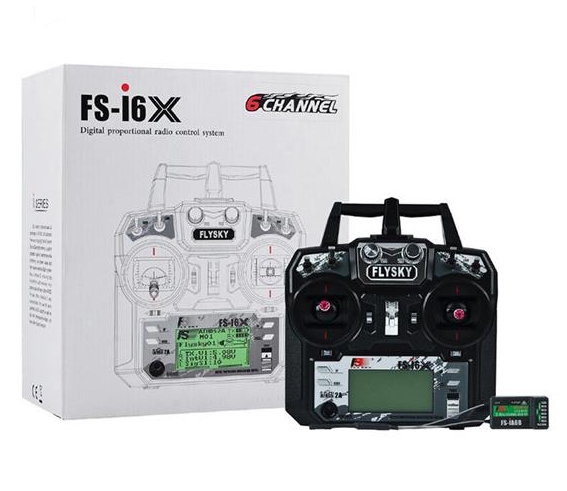 Flysky FS i6X 10CH 2.4GHz AFHDS RC Transmitter พร้อมรีซีฟ FS-iA6B หรือ FS-iA10B รีโมทใช้ดีบินไกล ราคาประหยัด ฟังชั่นครบๆ หน้าจอดิจิตอล