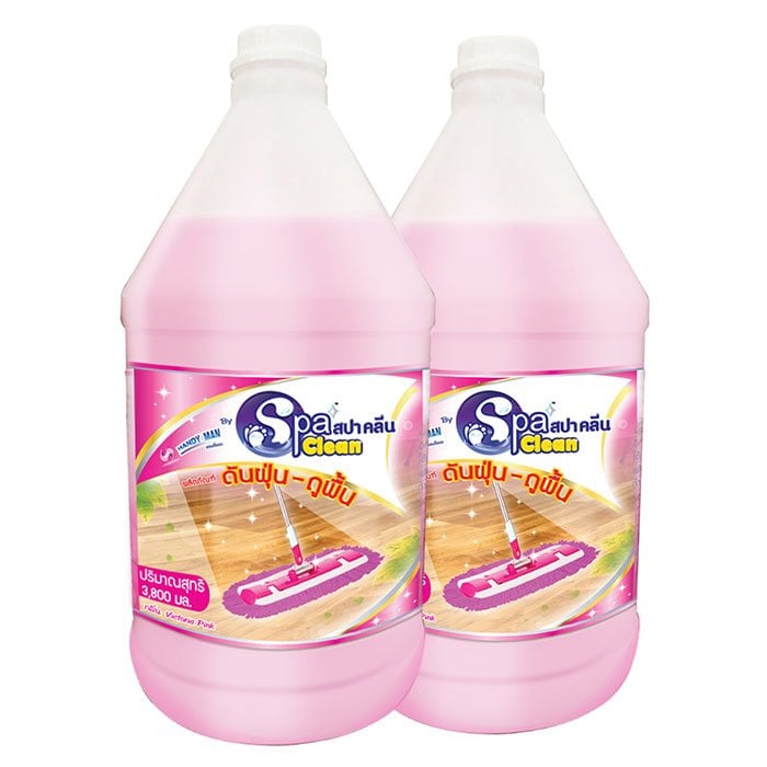 8858814202187 สปาคลีน ดันฝุ่นถูพื้น กลิ่นวิคตอเรียพิ้งค์ 3,800 มล.